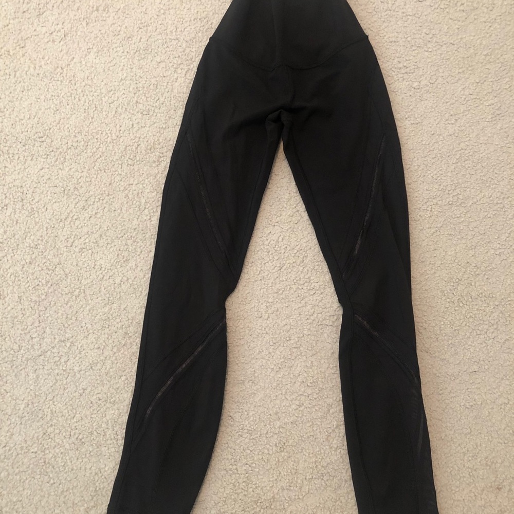 Lululemon leggings with mesh detailing